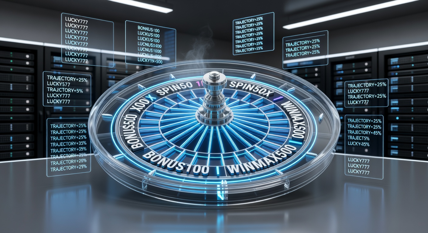 Roulette trajectory graph showing promo code activations leading to escalating bonus levels and VIP access