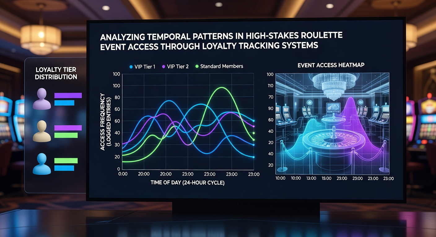 Heatmap visualization of weekly roulette event access times segmented by loyalty tier levels