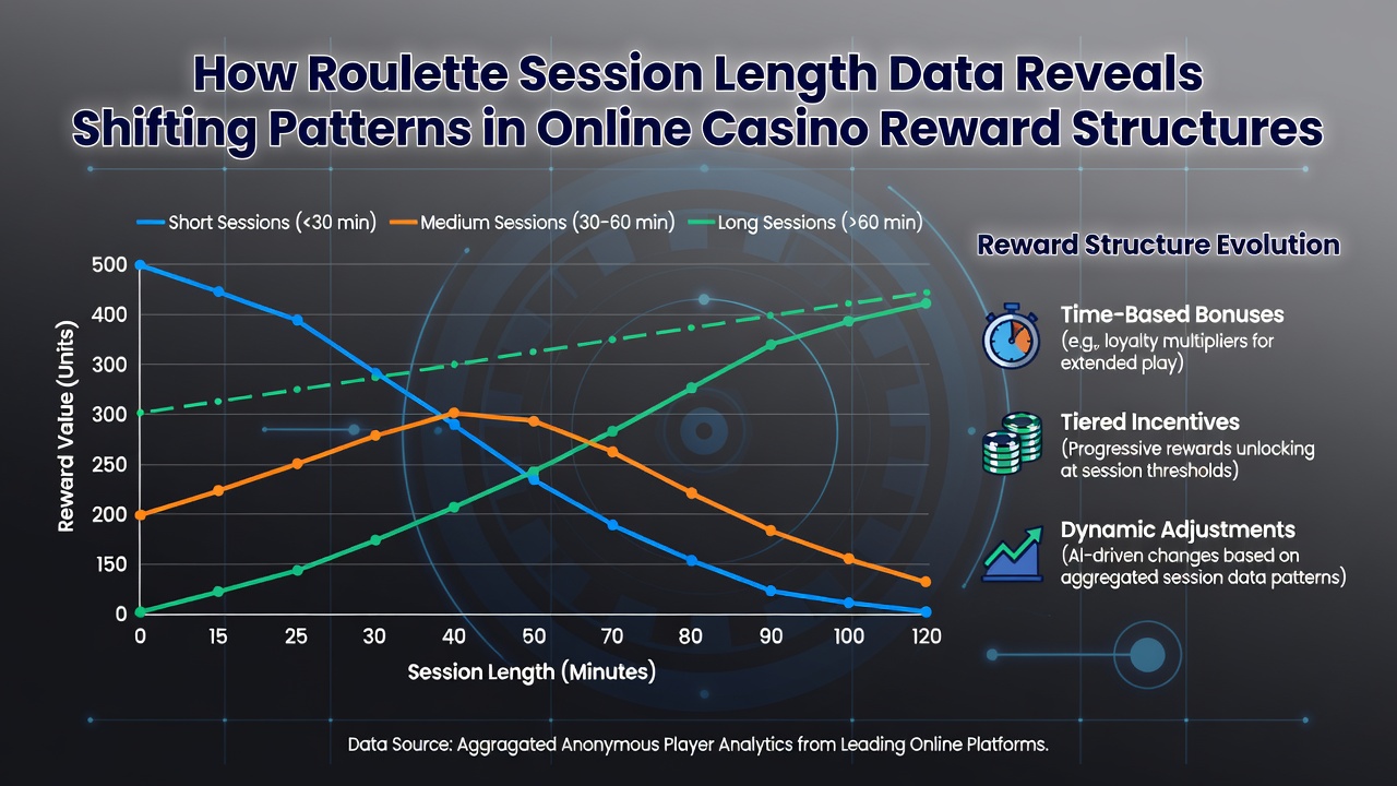 Dashboard graphs displaying roulette session duration distributions and reward tier adjustments
