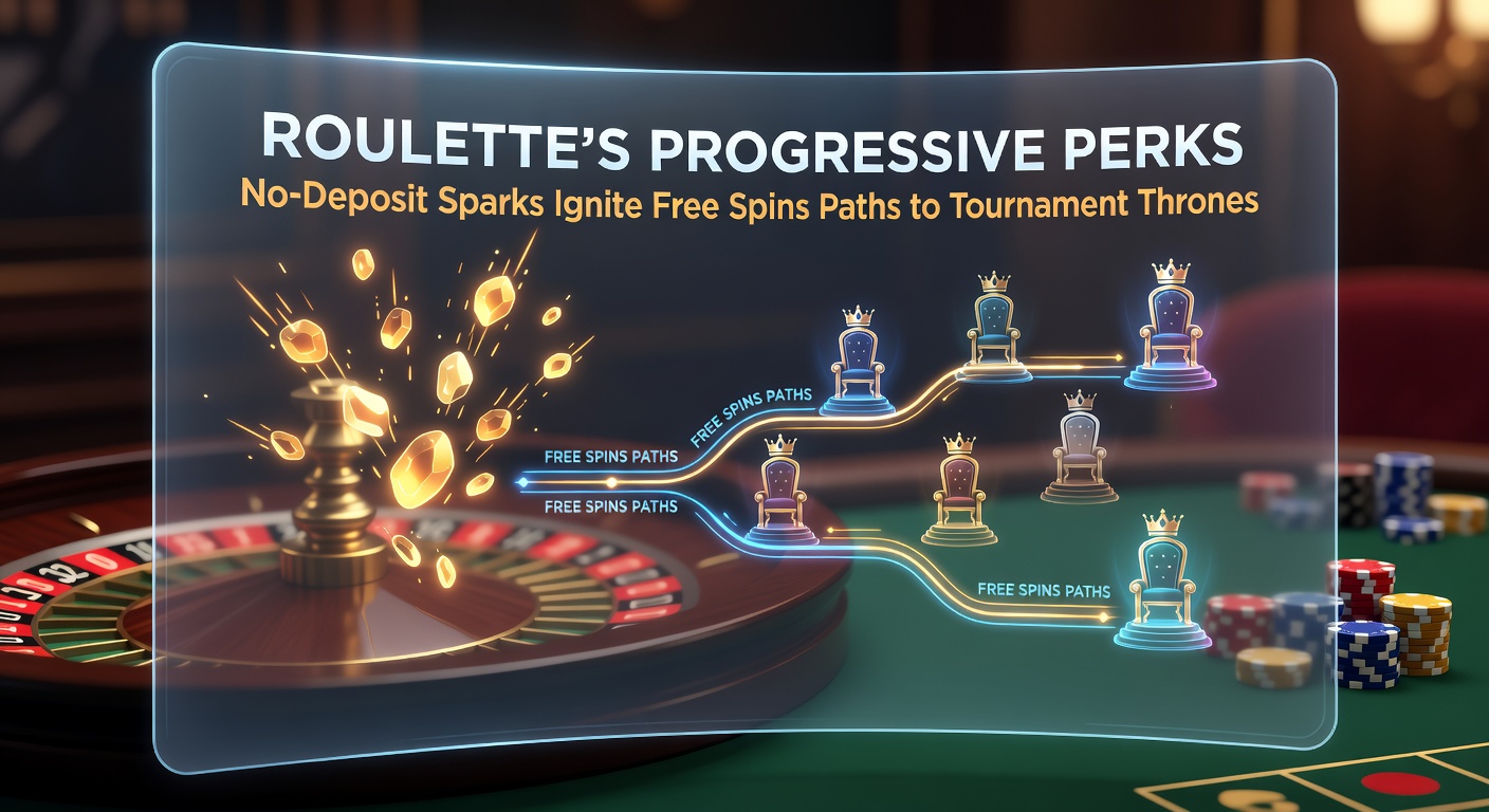 Close-up of a mobile roulette interface displaying no-deposit bonus activation leading to free spin cascades and glowing tournament entry badges